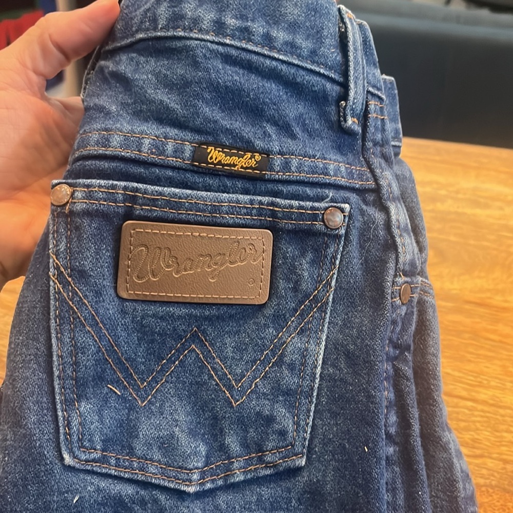 Wrangler Indigo Denim Pants Kids 11 slim